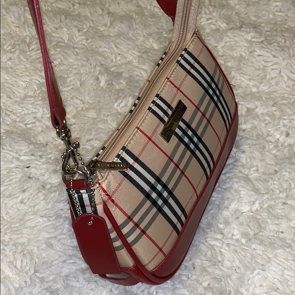 burberry red plaid purse